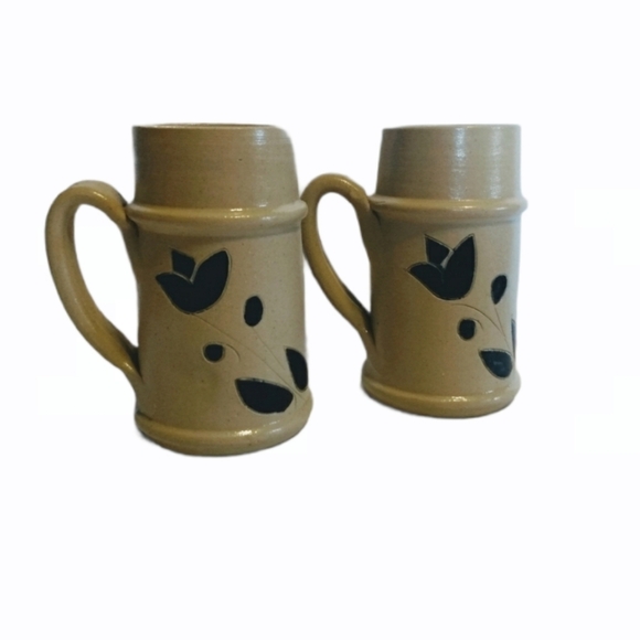 Vintage Set of 2 Williamsburg Pottery Factory Mug - Picture 1 of 7